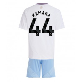 Aston Villa Boubacar Kamara #44 Uit tenue Kids 2024-25 Korte Mouw (+ Korte broeken)